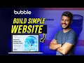 How to build a simple website with Bubble 2025