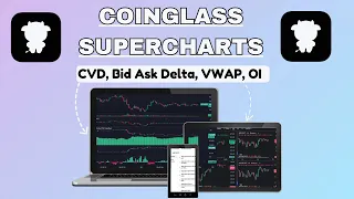 CoinGlass Supercharts Order flow analysis CVD Bid Ask OI Liquidations