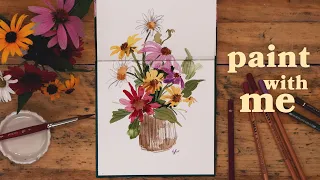 A Relaxing Watercolor Flower Tutorial From My Garden