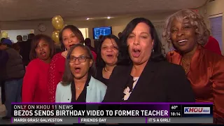 Amazon CEO wishes his Houston elementary teacher a happy 80th birt ay