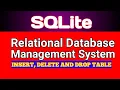 Deleting table in SQLite Insert Into Delete From Drop Table SQLite Default Values