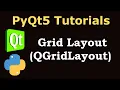 PyQt5 Tutorial - Working with QGridLayout in PyQt5