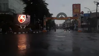 situasi pagi hari pertama ppkm darurat kota medan indonesia 2021