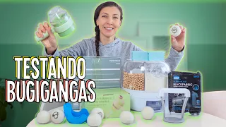 Testando Bugigangas 🫕 Processador🥕 Bolas de feltro 🐑 Organizador giratorio ▪️ Salva roupa preta
