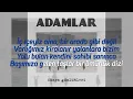 ADAMLAR DOLDUM KARAOKE
