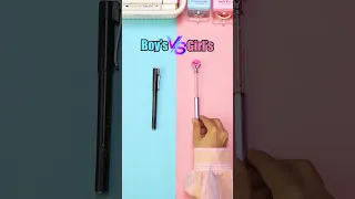 Boy S Stationery Vs Girl S Stationery Youtubeshorts Shorts Stationery Cute Boysvsgirls 