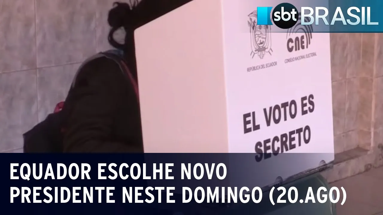 Equador escolhe novo presidente neste domingo (20.ago) | SBT Brasil (19/08/23)