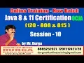 Java Certification 8 11 OCJA 1Z0 - 808 815 Session