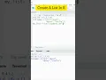 Create A List With R
