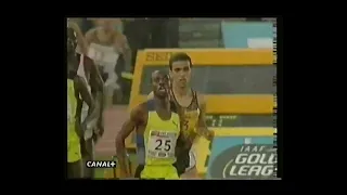 Hicham El Guerrouj 1500m World record 1998 Roma Golden League High Quality