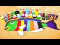 Download Lagu How to make Rainbow Parrotfish with Orbeez, Big Mtn Dew, Fanta, Coca Cola \u0026 Popular Sodas vs Mentos