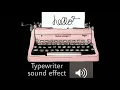 Typewriter sound effect NON copyright