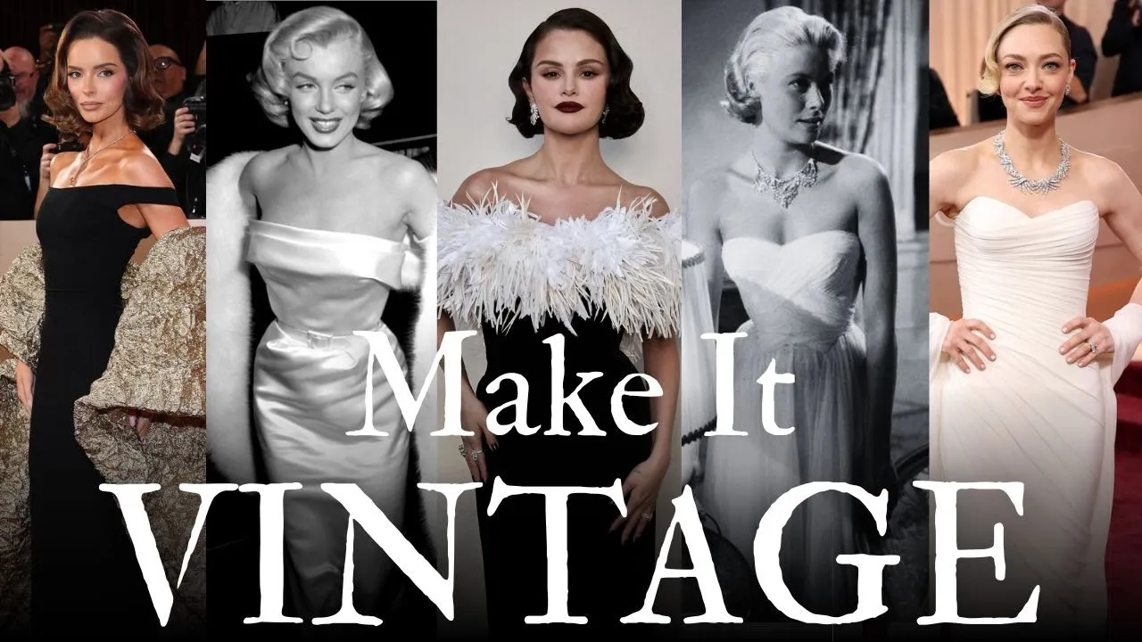 Golden Globes 2026 Red Carpet Fashion ✨ But Make It Vintage ✨