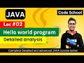 Java Hello World Program Java full course in Hindi Java Tutorial