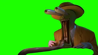 The mask jaw drop scene Green screen