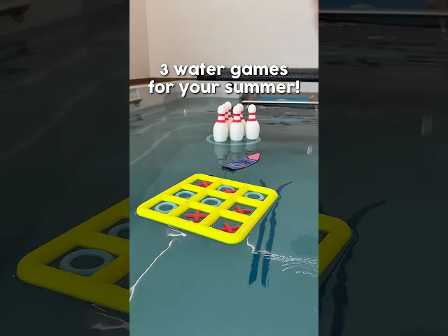 WATER GAMES | BOWLING, TIC-TAC-TOE & FINGER SURF video thumbnail
