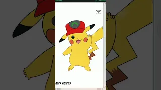 Pikachu Drawing with Python Code