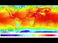 World Temperature 2025 Time Lapse