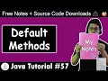Java Interfaces Example Default Methods