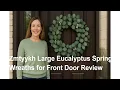 Zmtyykh Large Eucalyptus Spring Wreaths for Front Door Review