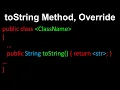 toString Method Override - AP Computer Science A