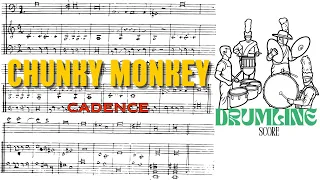 CHUNKY MONKEY CADENCE - DRUMLINE SCORE