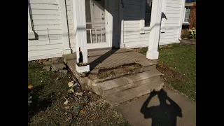 Replacing the front Porch and steps of our 1767 home