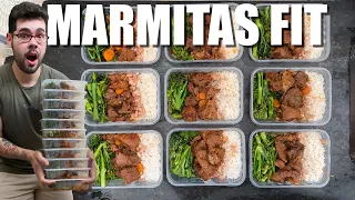 PREPARANDO MINHAS MARMITAS SAUDÁVEIS PARA A SEMANA | CARDÁPIO SIMPLES