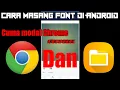 Tutorial masang font di Android¶¶¶