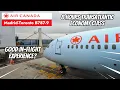 Air Canada Flight AC825 Madrid to Toronto B787-9 Economy Class