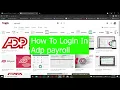 How To Login ADP Payroll 2026 ADP Payroll Tutorial Step By Step