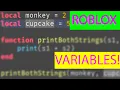 ROBLOX CODING TUTORIAL VARIABLES