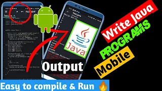 How to write java programs using Android phone Java programming in Android Phone
