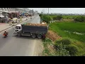 Download Lagu Be Watchful Processing Filling Land. By Dump Trucks 25.5,5Ton with Skill Dozer Pushing Stone Soil!