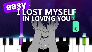 Download Jamie Miller - I Lost Myself In Loving You EASY PIANO TUTORIAL MP3