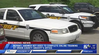 Report Union County Sheriff admits deputies used answer key multiple tries to pass training exams