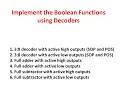 decoders - Implement the Boolean function using of Decoders-Digital Design-52