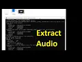 How to Extract From with FFmpeg