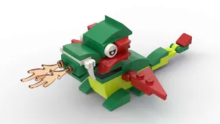 LEGO 6598863 Instructions | Promotional | Dragon | Make and Take | Made in stud.io