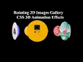 3D ROTATING IMAGE GALLERY PURE CSS