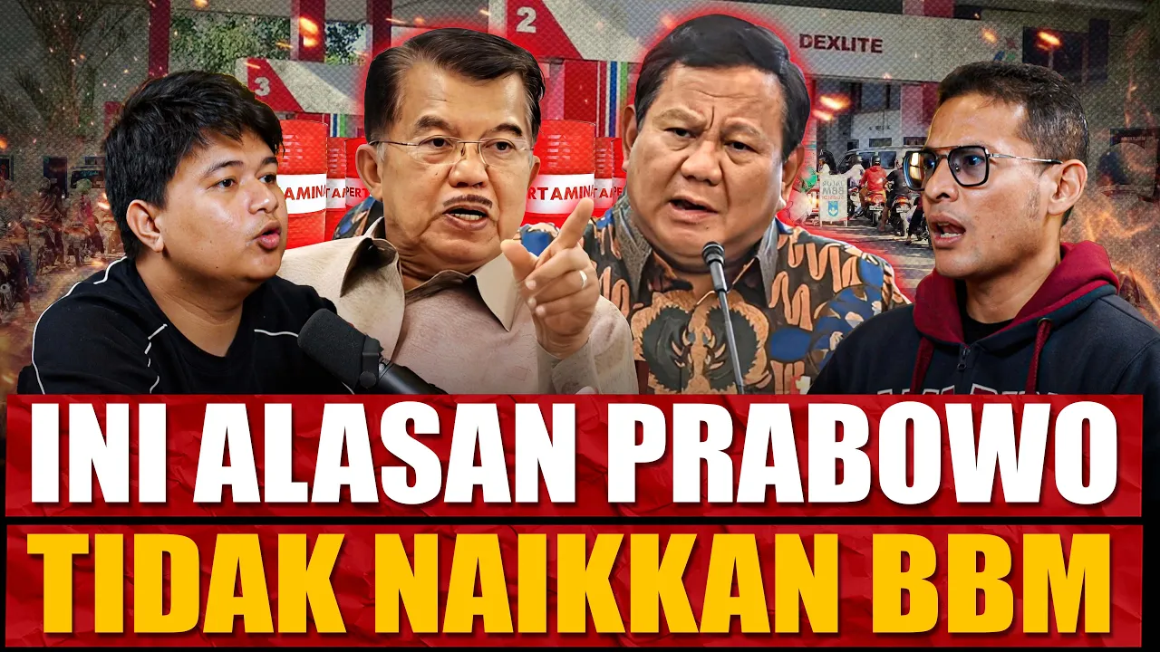 Jusuf Kalla Salah? Ekonom UI Bongkar Kenapa BBM Tidak Boleh Naik Sekarang Ft. Fithra Faisal