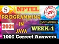 Programming in Java WEEK-1 Quiz assignment Answers 2021 NPTEL