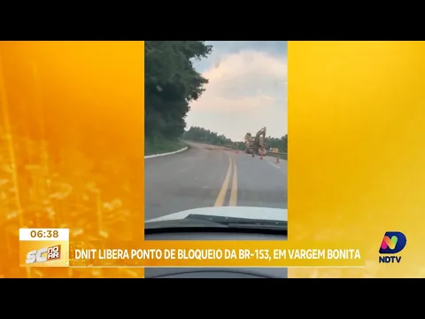 Liberação emergencial: Dnit libera pista extra na BR-153 em Vargem Bonita