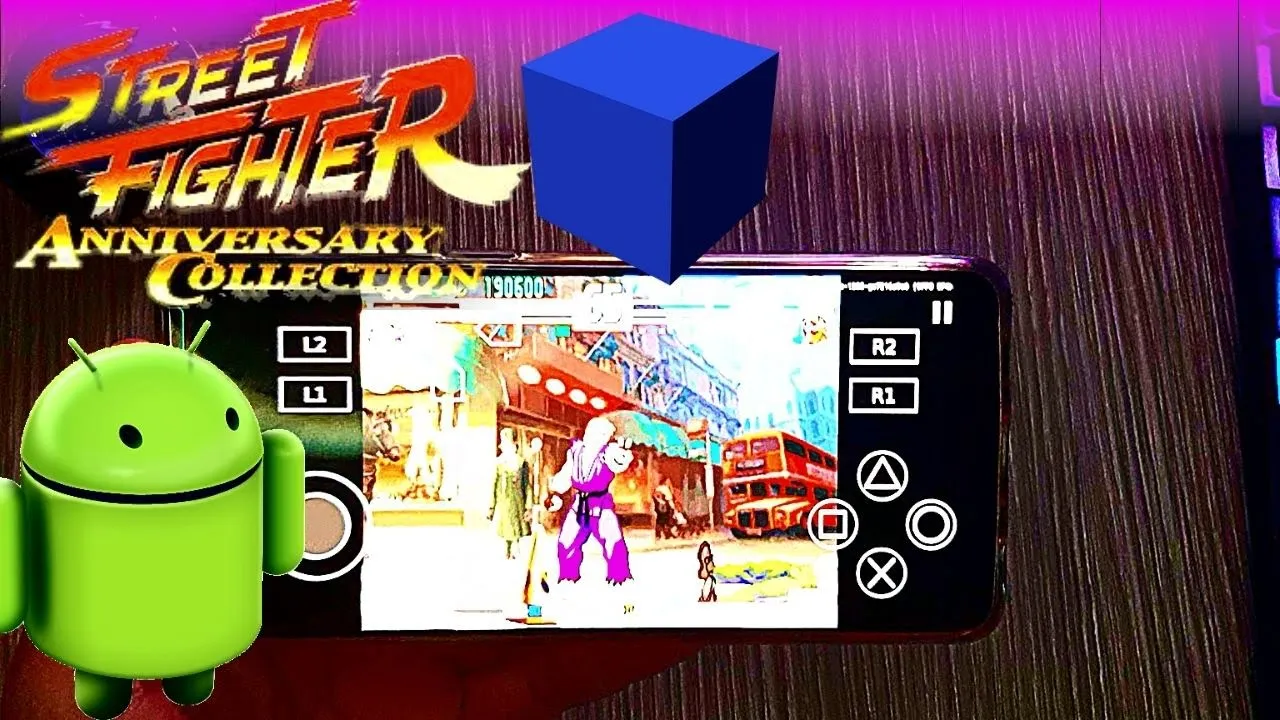 Street Fighter Anniversary Collection - PS2 Emulator Android Gameplay - Aether SX2 APK - Mobile 2022