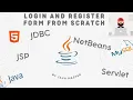 Step by Step Java Web Project Tutorial Create Login Register Form Using NetBeans MySQL
