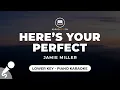 Download Lagu Here's Your Perfect - Jamie Miller (Lower Key - Piano Karaoke)