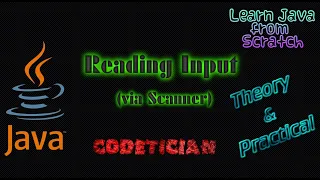 Tutorial 14 - How to read Input in Java Scanner class hasNext methods next methods