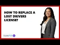 How To Replace A Lost Drivers License