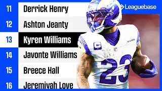 Fantasy Football RANKINGS Top-36 RB Tiers Draft Targets Players to Avoid 2026