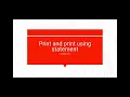 X COMPUTER LESSON 31 CHAPTER 2 TOPIC Print and print using statement